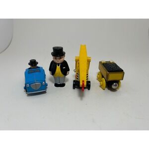 Thomas & Friends Wooden Railway Sir Topham Hatt Kevin Molly Tender Lot 4pc